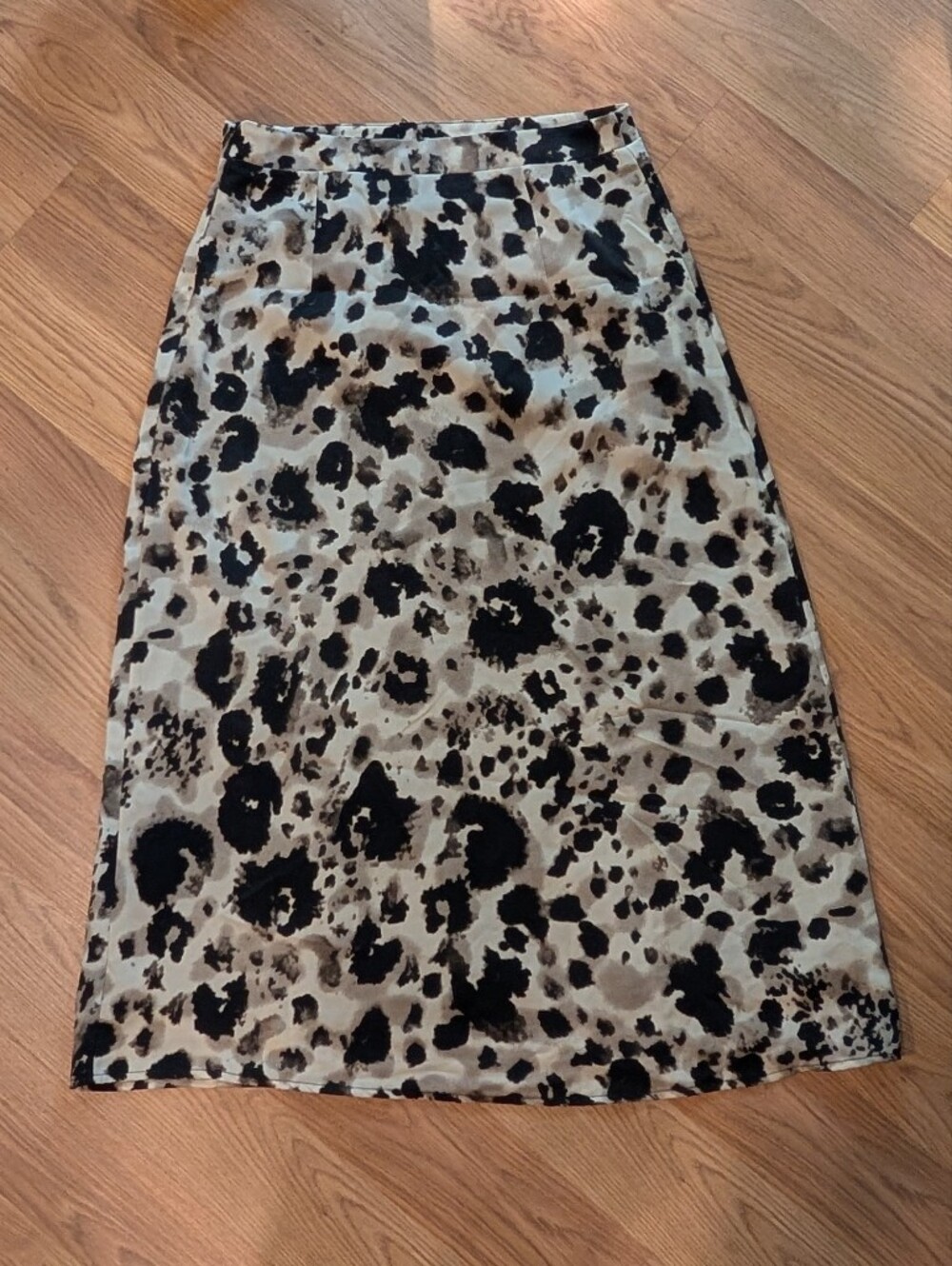 Leopard Print Midi Skirt